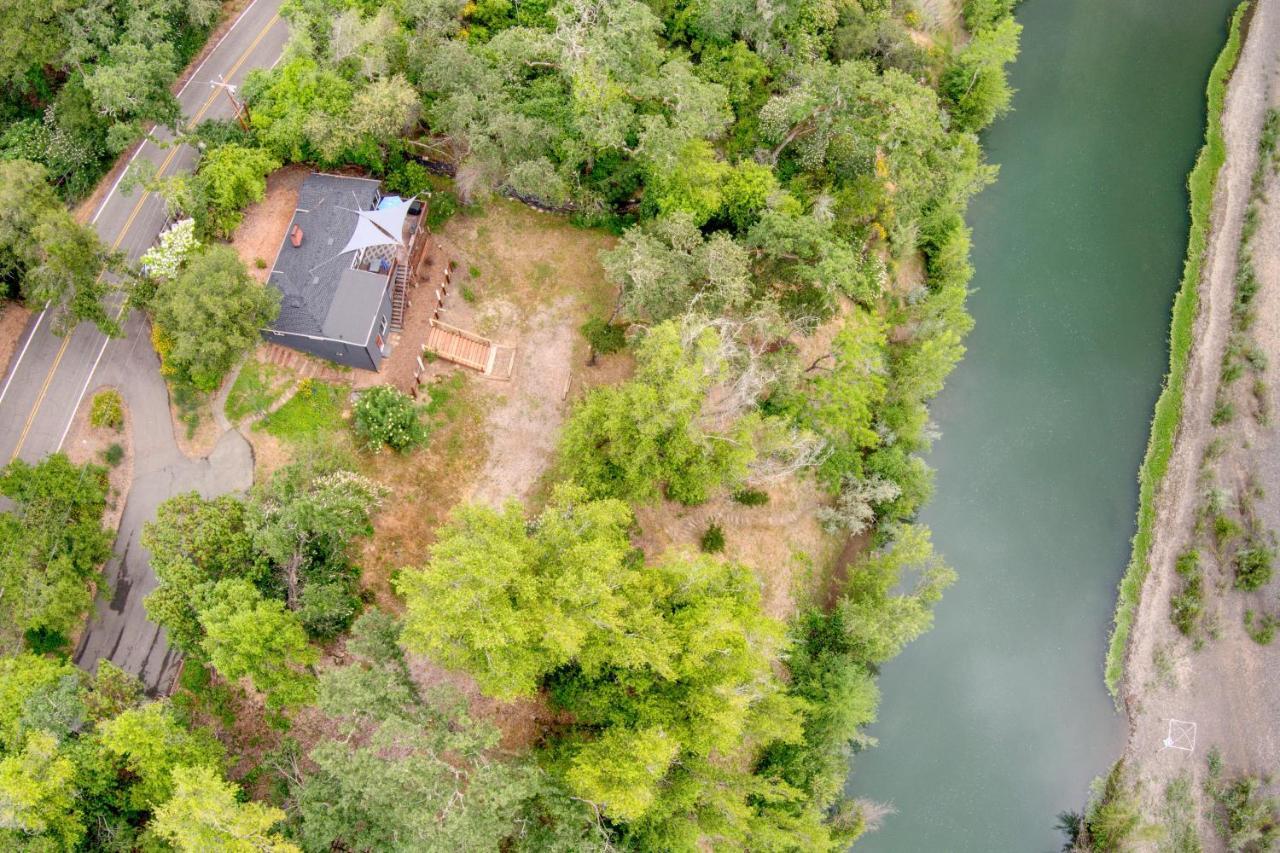 Rivers Breeze Relaxing Riverside Cabin With Private Suite Kayaks Healdsburg Exteriér fotografie