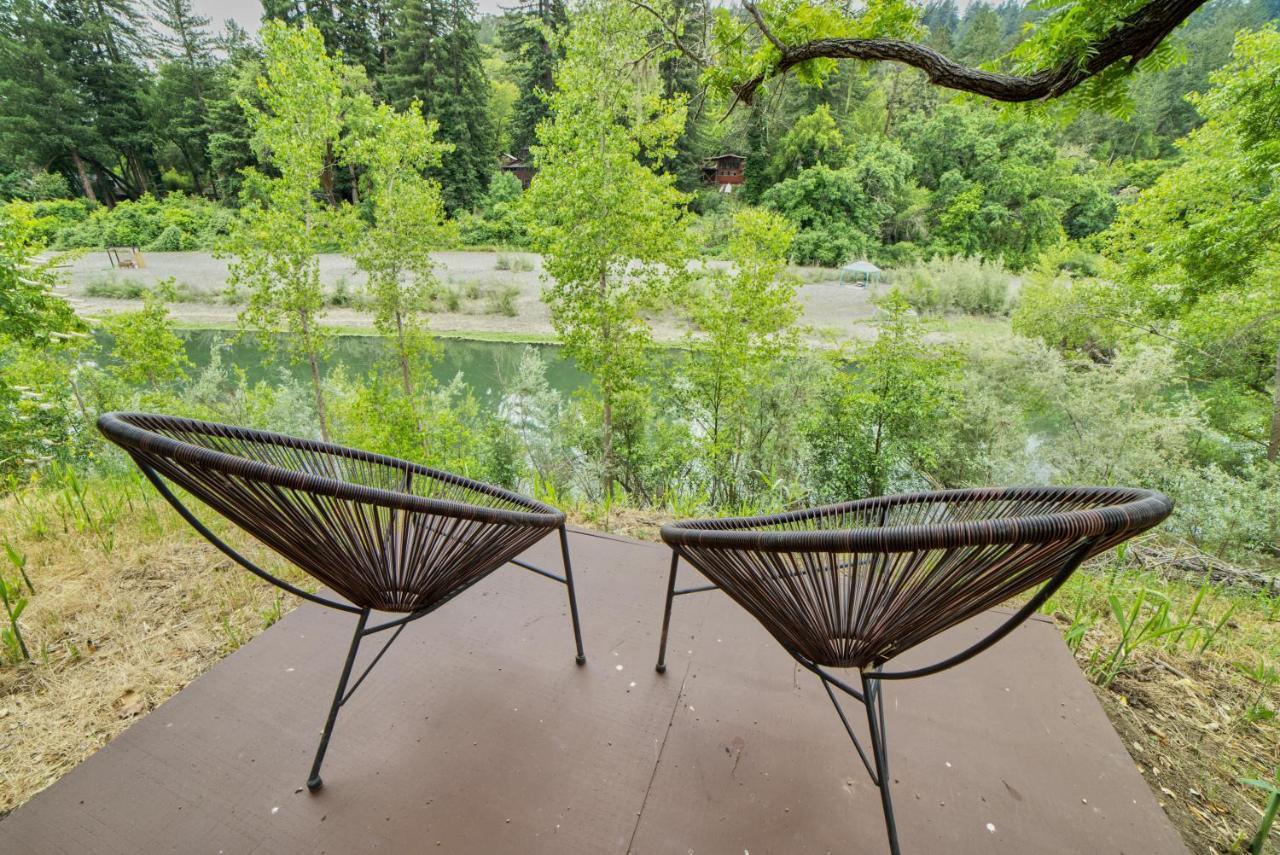 Rivers Breeze Relaxing Riverside Cabin With Private Suite Kayaks Healdsburg Exteriér fotografie